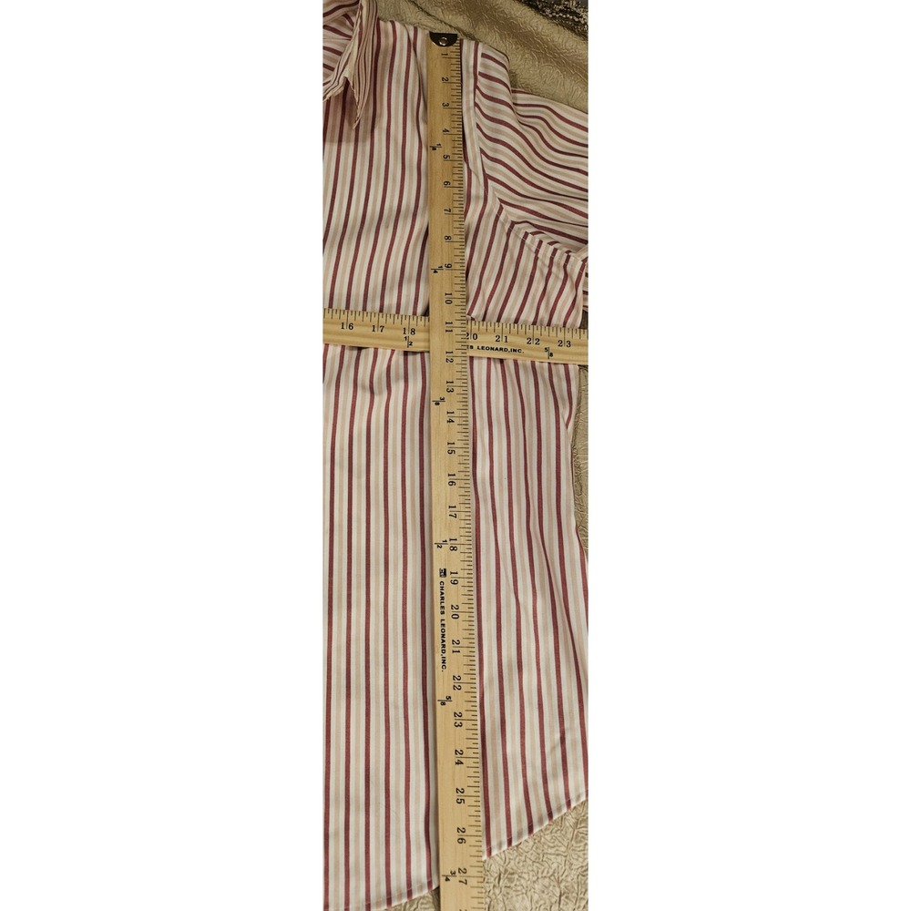 Coldwater Creek Button-up Long Sleeve Pink Striped Shirt 18W Career Work - Picture 7 of 7